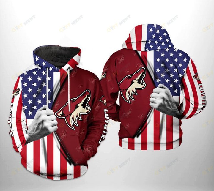 Arizona Coyotes Hoodie 3d T1