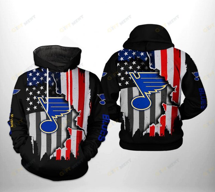 St. Louis Blues Hoodie 3d T2