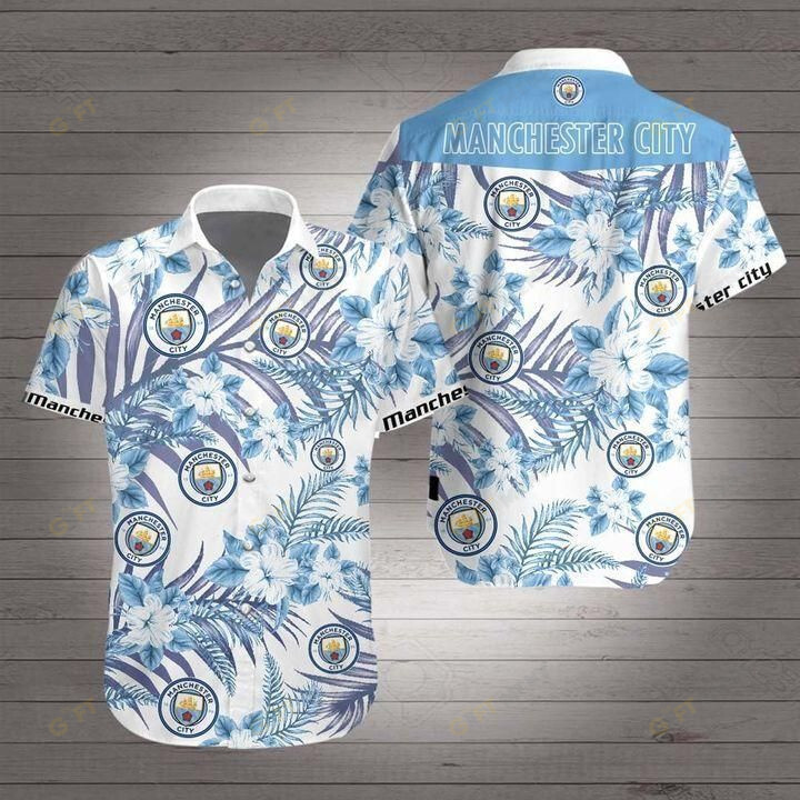 Manchester City FC 3D Hawaiian shirt