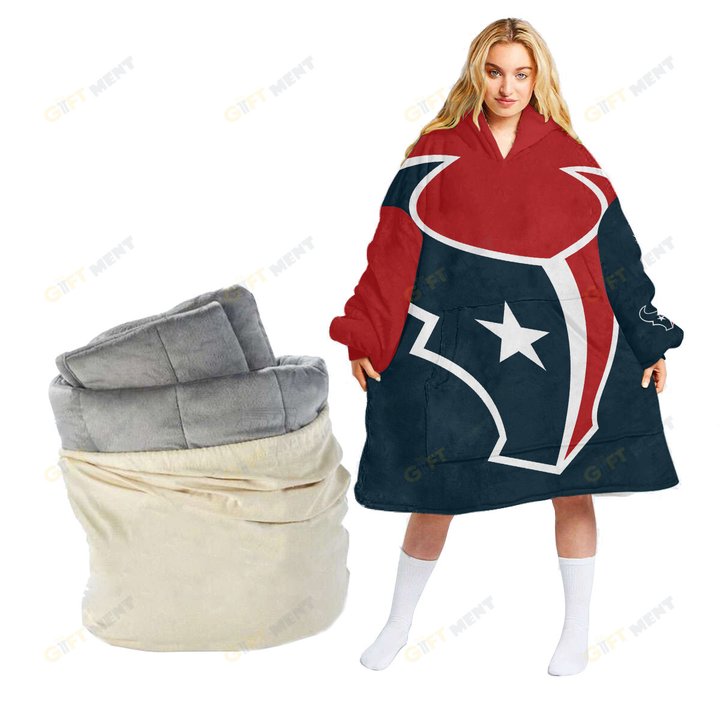 Houston Texans Oodie Blanket Hoodie Snuggie Hoodies For All Family