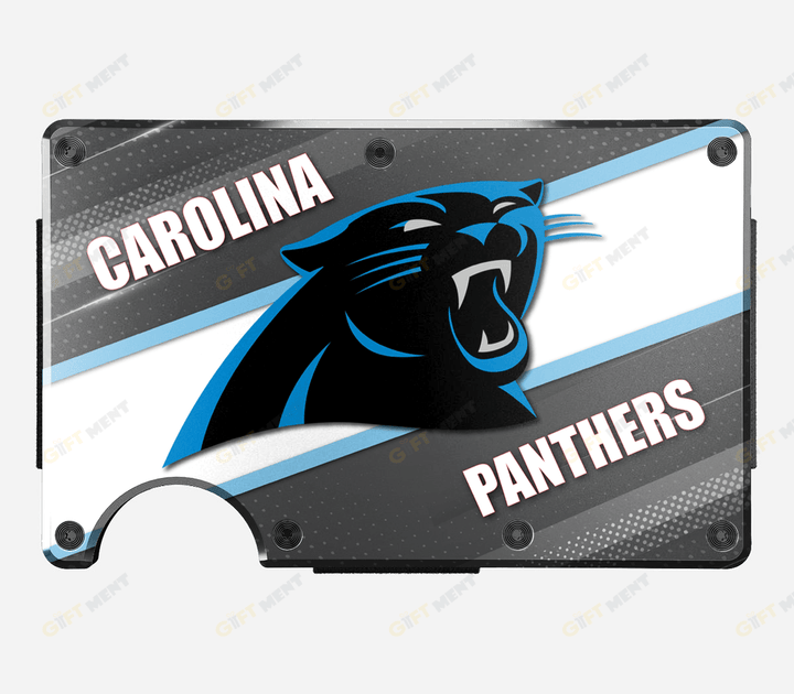 Carolina Panthers - Blocking Metal Wallets