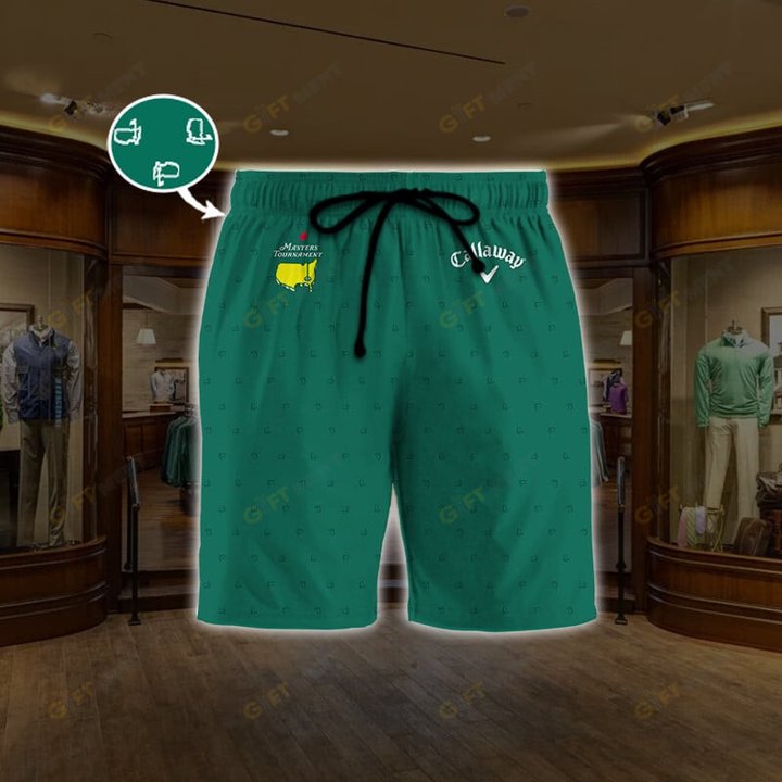 New Release - Masters Performance Tech Green Polo with Pine Flag Logo - CAL