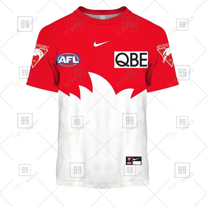Personalized 2023 AFL Sydney Swans Jerseys Hoodie, T Shirt, Zip Hoodie, Sweatshirt