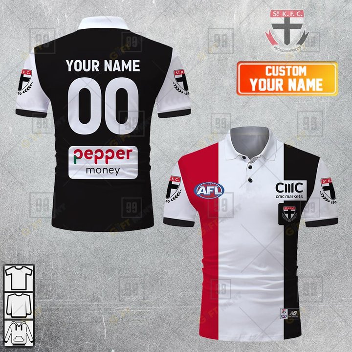 Personalized 2023 AFL St Kilda Saints Jerseys Polo Shirt