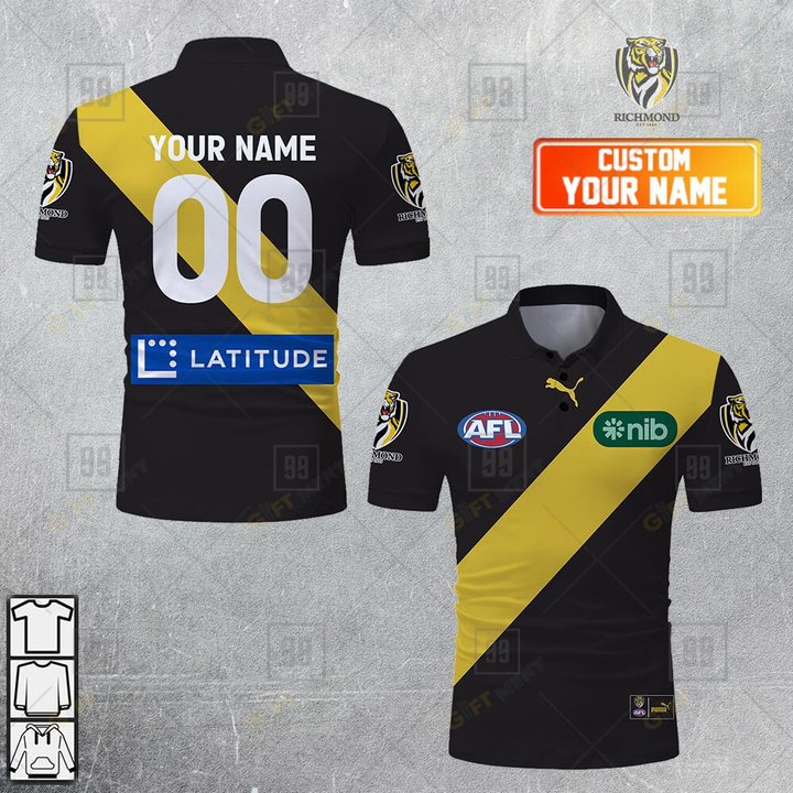 Personalized 2023 AFL Richmond Tigers Jerseys Polo Shirt
