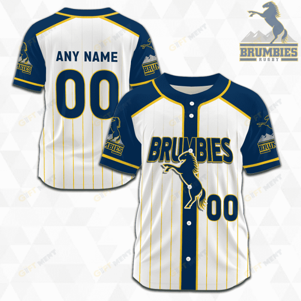 ACT Brumbies Super Rugby Baseball Jerseys 2023