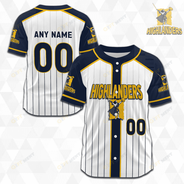 Highlanders Super Rugby Baseball Jerseys 2023