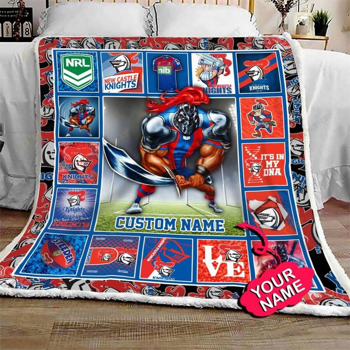 Personalized Newcastle Knights Quilt
