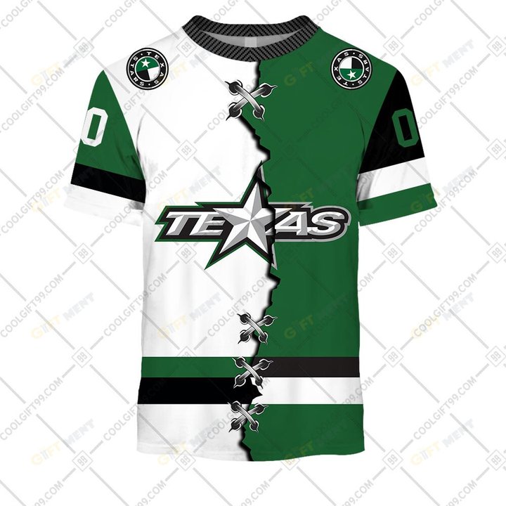 Personalized AHL   Texas Stars Mix Hoodie, T Shirt, Zip Hoodie, Sweatshirt