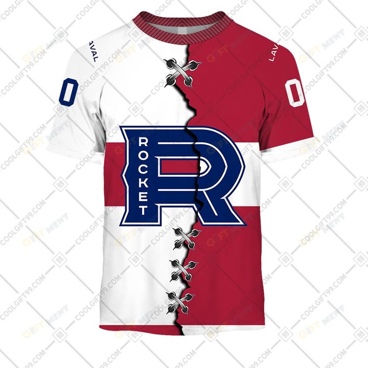 Personalized AHL Laval Rocket Mix Hoodie, T Shirt, Zip Hoodie, Sweatshirt