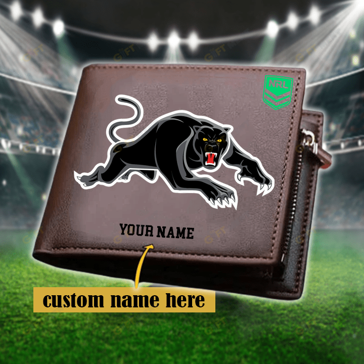 Penrith Panthers Personalized Leather Wallet For Fans