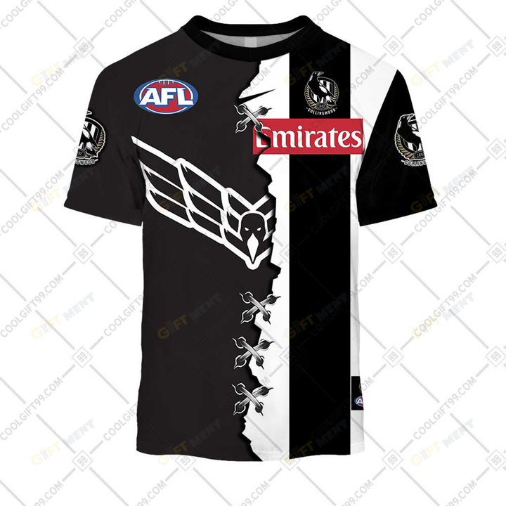 Personalized 2023 AFL Collingwood Magpies Mix Hoodie, T Shirt, Zip Hoodie, Sweatshirt