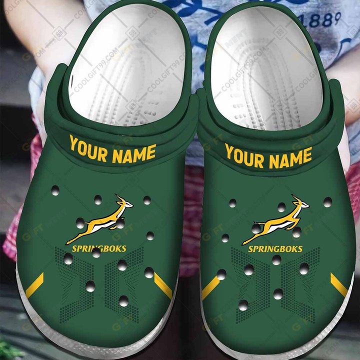 Personalized South Africa Springboks Clogs