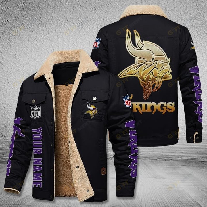 Minnesota Vikings Style Leather Jacket 02