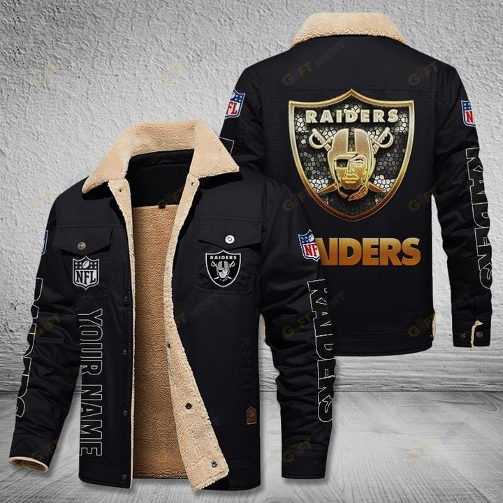 Las Vegas Raiders Style Leather Jacket 02