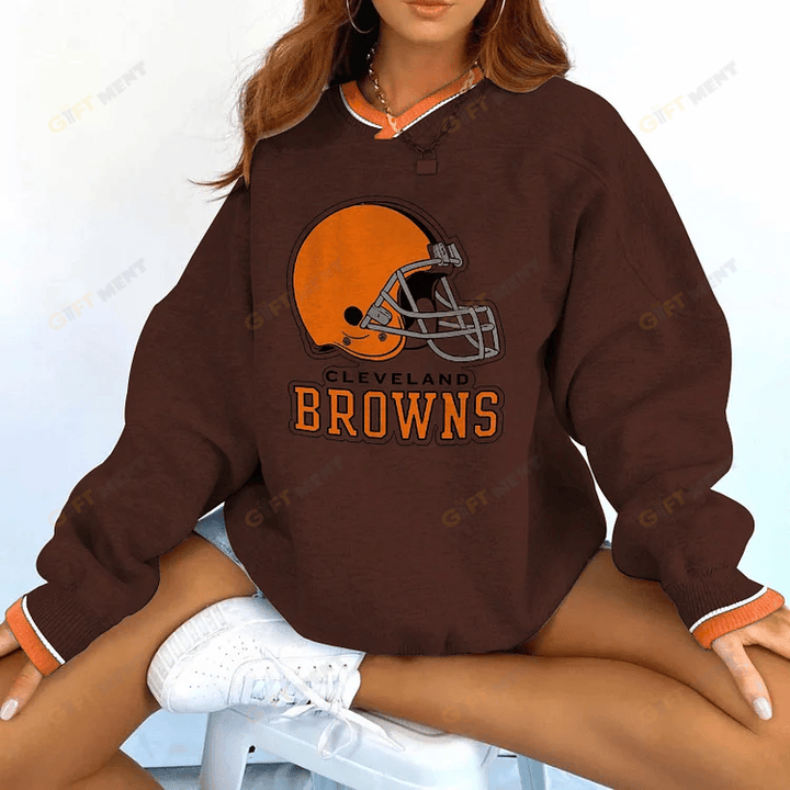 Cleveland Browns V-neck Pullover Sweatshirt