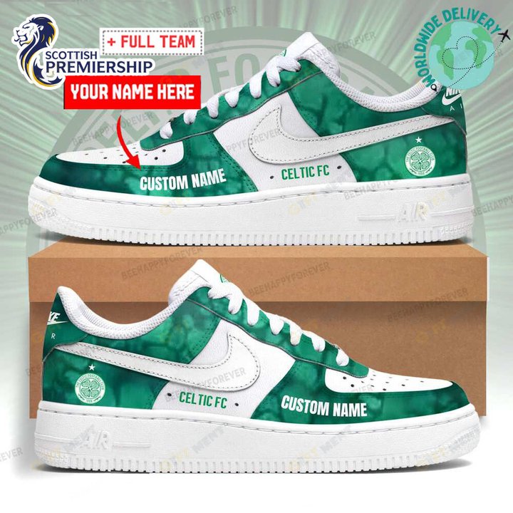PERSONALIZED Celtic FC Air Force Sneakers