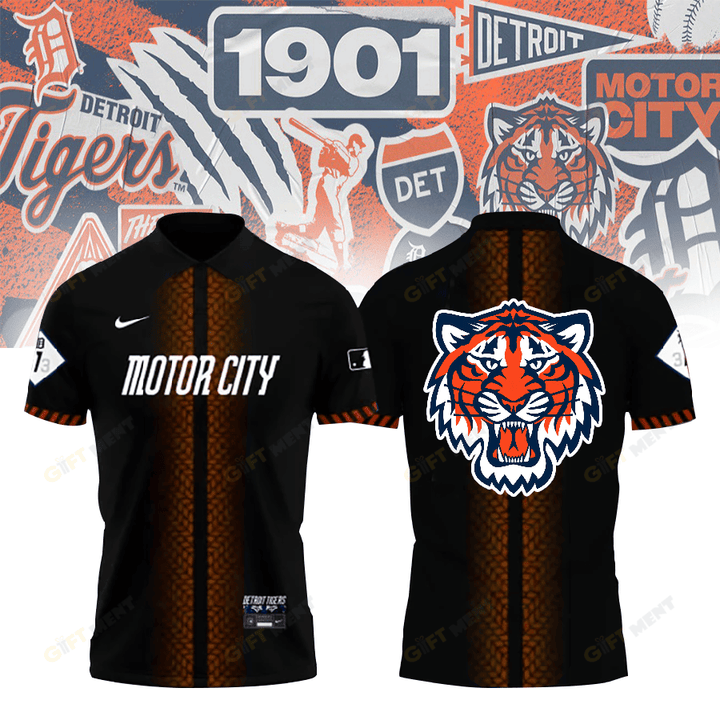 Detroit Tigers 2024 City Connect Polo V2 Collection MLB