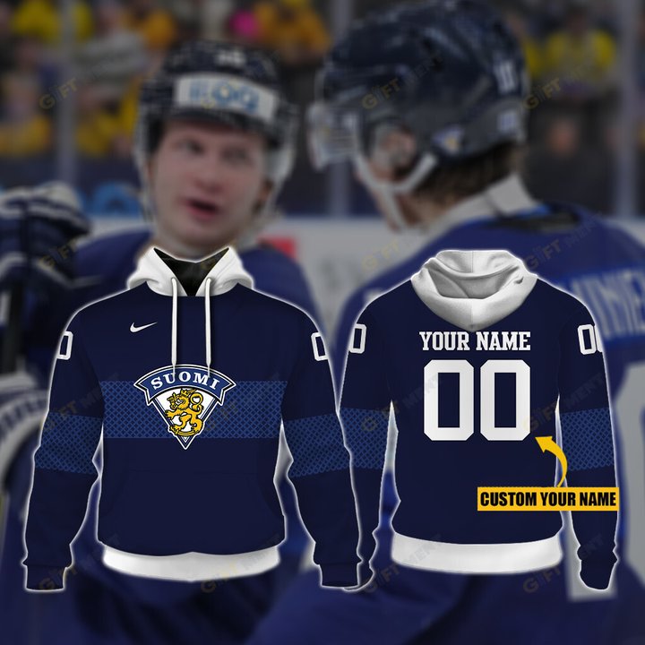 Personalized ICE FINLAND ice Hockey Style Hoodie, T Shirt, Zip Hoodie, Sweatshirt 2