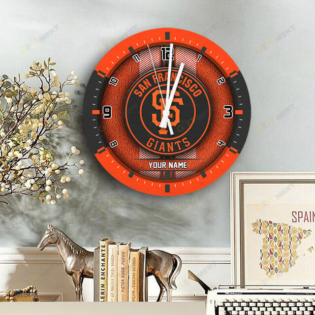 San Francisco Giants Wooden Clock