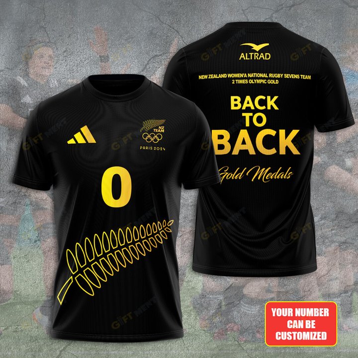 Personalized Black Ferns x New Zealand x Rugby World Cup 3D Apparel
