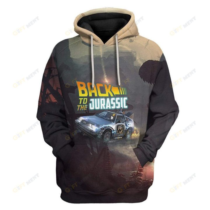 3D Back To The Jurassic Custom Hoodie Apparel