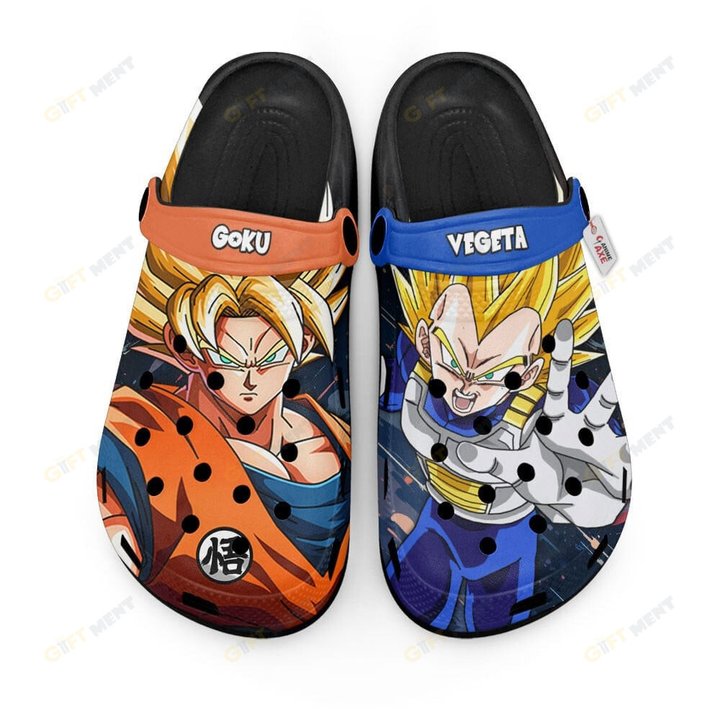 Custom Name Anime Dragon Ball Goku and Vegeta Super Saiyan - Personalized