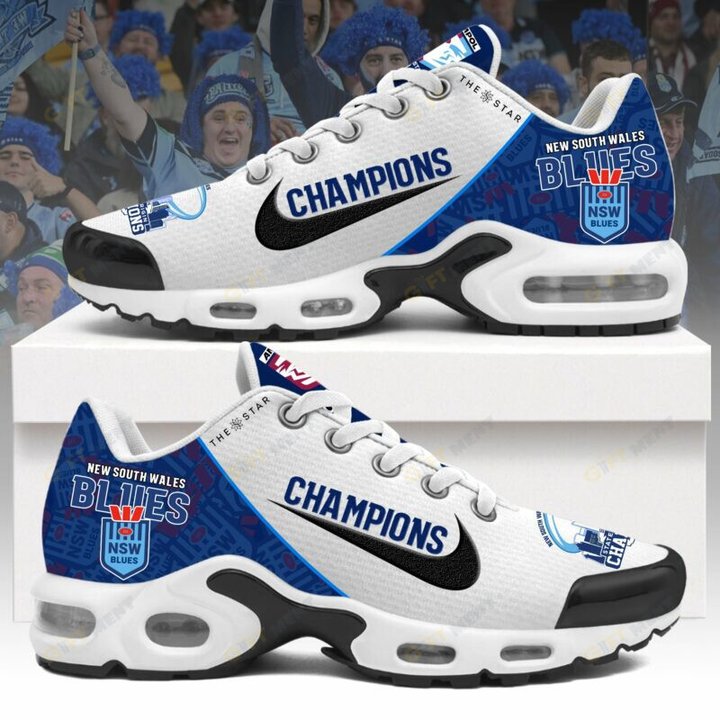 NSW Blues 2024 Champions Shoes Limited Edition Sneakers with air cushioning