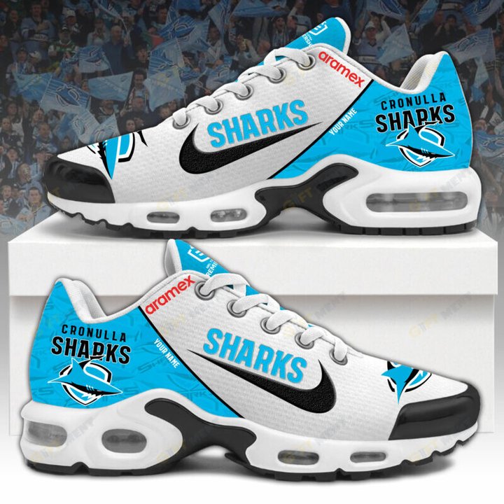 Cronulla Sutherland Sharks NRL Personalized Shoes Limited Edition Sneakers with air cushioning