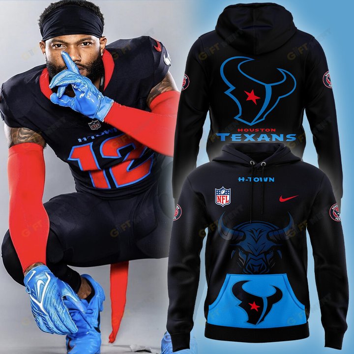 Men’s Nike HTown Blue Houston Texans Alternate Game Hoodie.