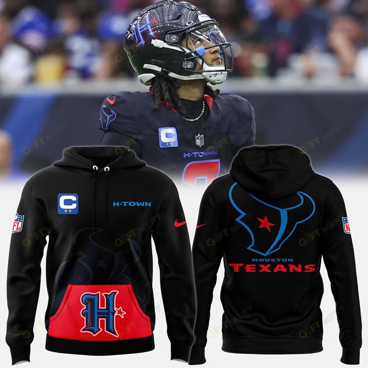 Men’s Fanatics Black Houston Texans Pullover Hoodie V2