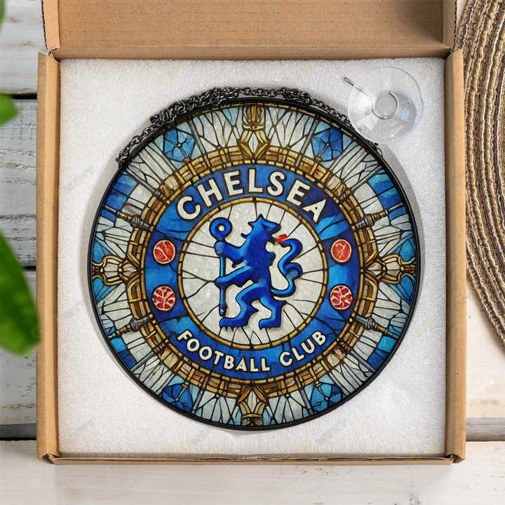 Chelsea F.C Stained Glass Suncatcher for Window Hanging
