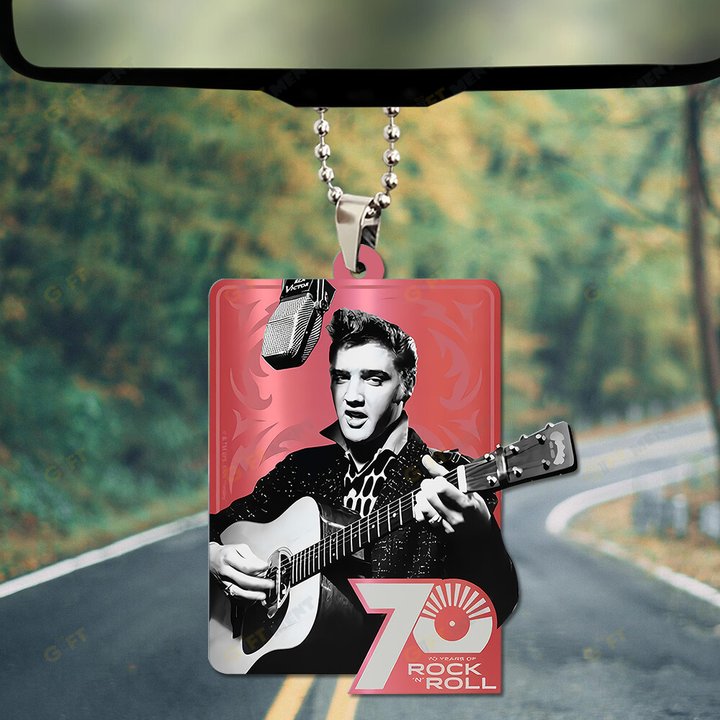 Elvis Presley Custom Shape 2-sided Acrylic Car Ornament