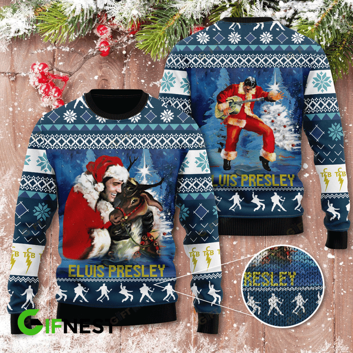 Elvis Presley 3D Ugly Sweater