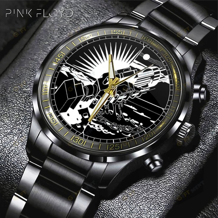Pink Floyd Black Stainless Steel Watch