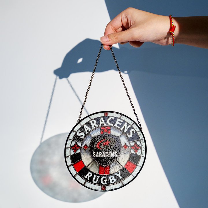 Saracens Stained Glass Suncatcher for Window Hanging