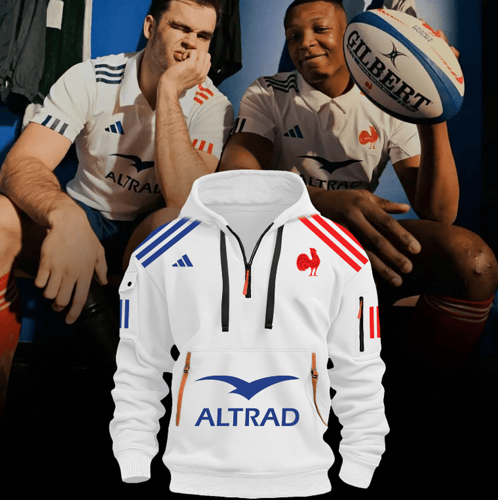 Away Hoodie XV de France FFR 2024/2025 white