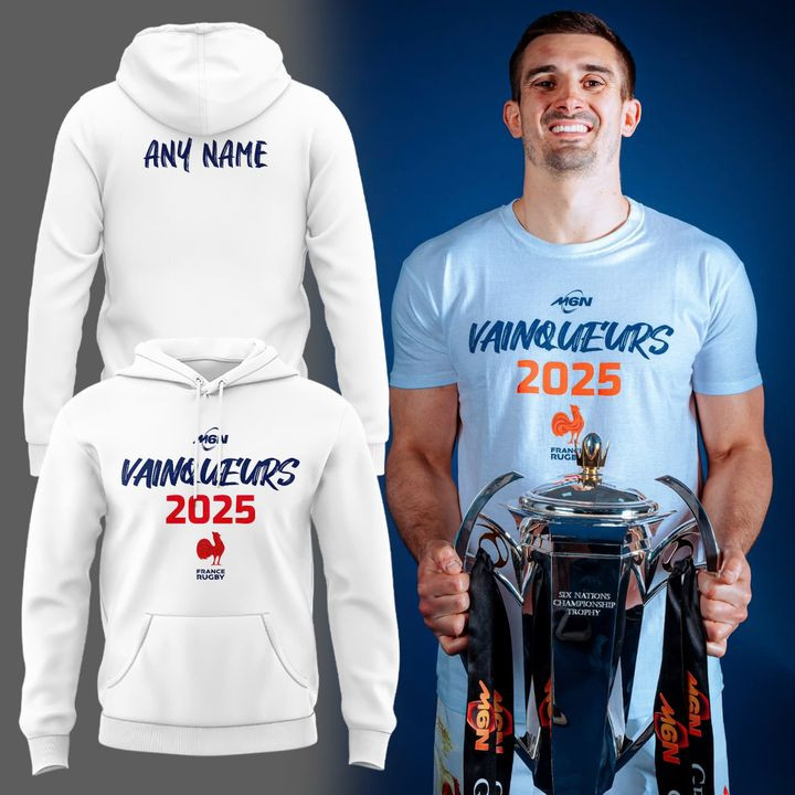 Special Edition 𝐒𝐈𝐗 𝐍𝐀𝐓𝐈𝐎𝐍𝐒 𝟐𝟎𝟐𝟓 𝐂𝐇𝐀𝐌𝐏𝐈𝐎𝐍𝐒 White Hoodie