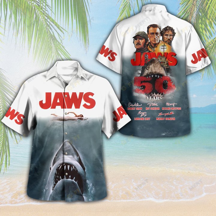 Jaws 3D Hawaiian Shirt V5