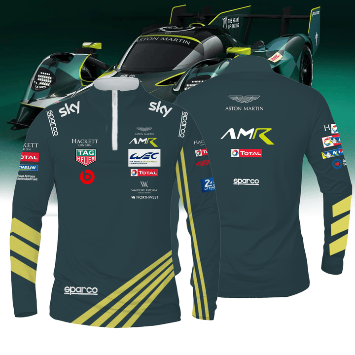 ASTON MARTIN THOR TEAM Quarter Zip Long Sleeve Jersey