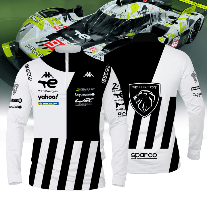 Peugeot TotalEnergies Quarter Zip Long Sleeve Jersey