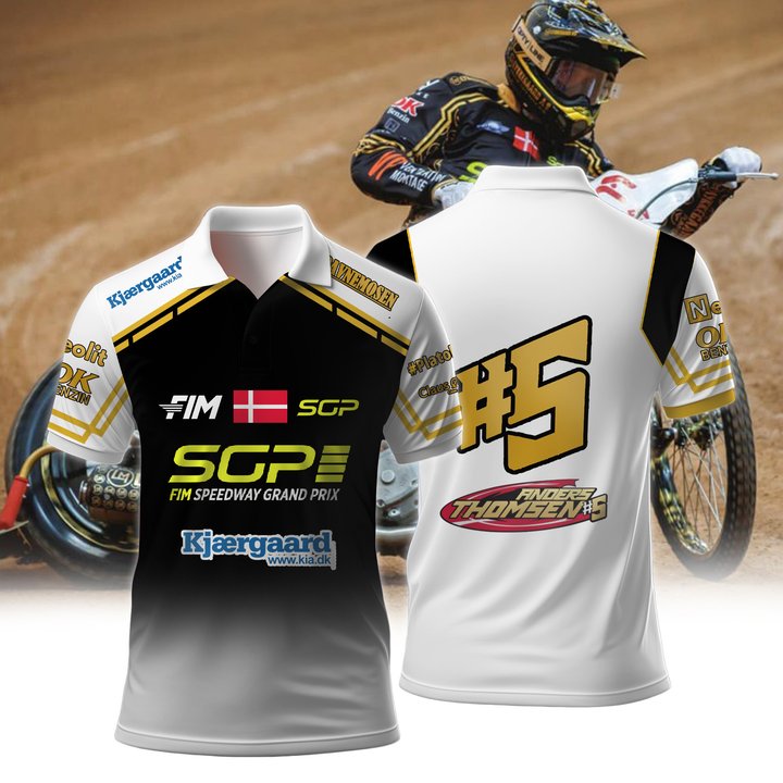 Personalized Anders Thomsen FIM Speedway SGP Premium Polo Shirt