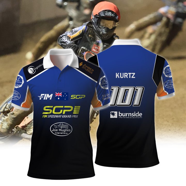 Personalized Brady Kurtz FIM Speedway SGP Premium Polo Shirt