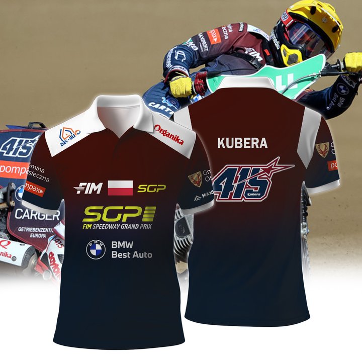Personalized Dominik Kubera FIM Speedway SGP Premium Polo Shirt