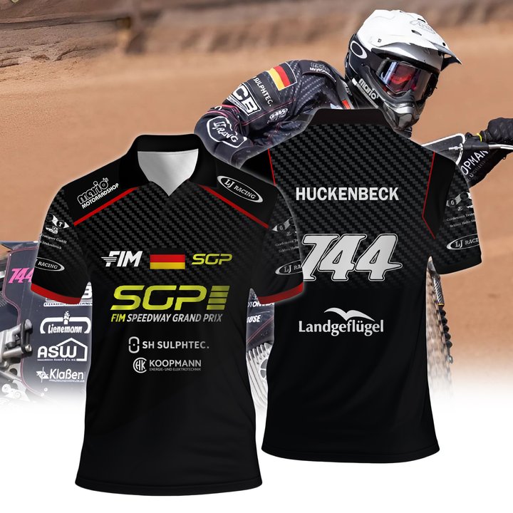 Personalized Kai Huckenbeck FIM Speedway SGP Premium Polo Shirt