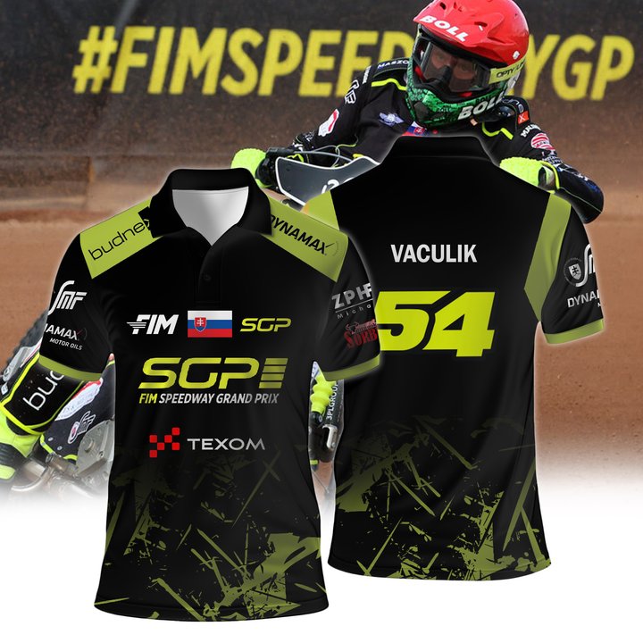 Personalized Martin Vaculik FIM Speedway SGP Premium Polo Shirt