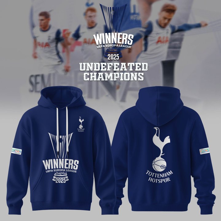 Tottenham Champions Europa League 2024/25 Season Hoodie Limited Edition V2