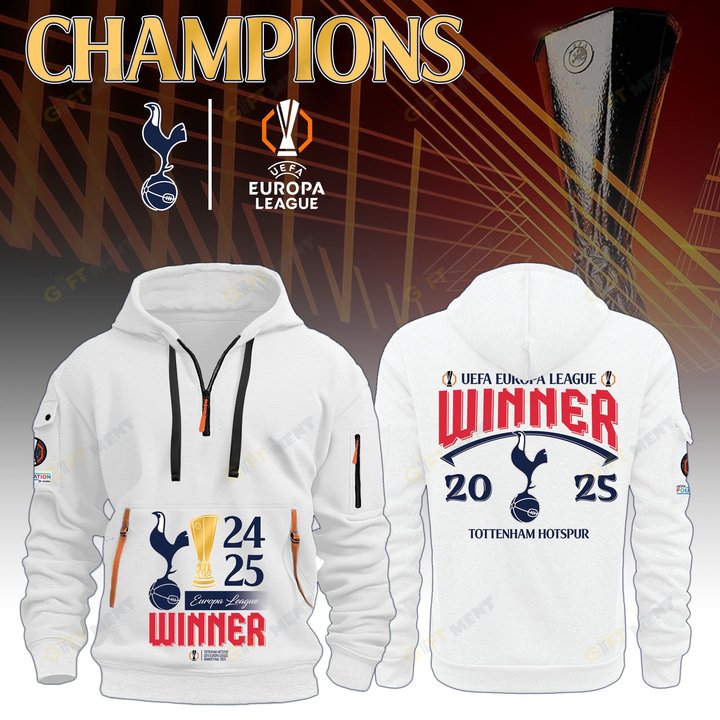 Tottenham Champions Europa League 2024/25 Season New Hoodie Limited Edition V2