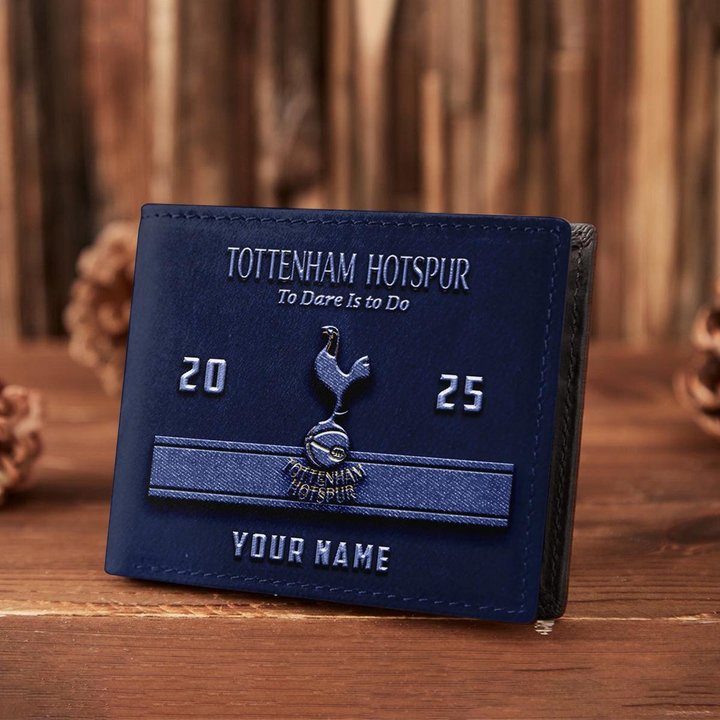 PERSONALIZED Tottenham Hotspur Leather Wallet