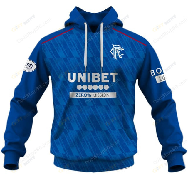 Rangers FC | 3D Apparel Hoodie, Kid Hoodie, T Shirt, Zip Hoodie, Sweatshirt